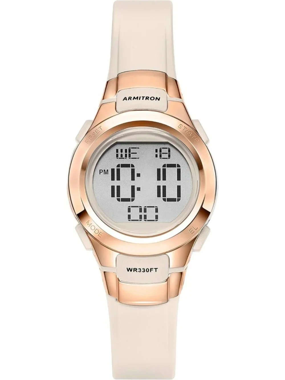 Sporty Women's Digital Chronograph Watch with Resin Strap - Stylish & Durable